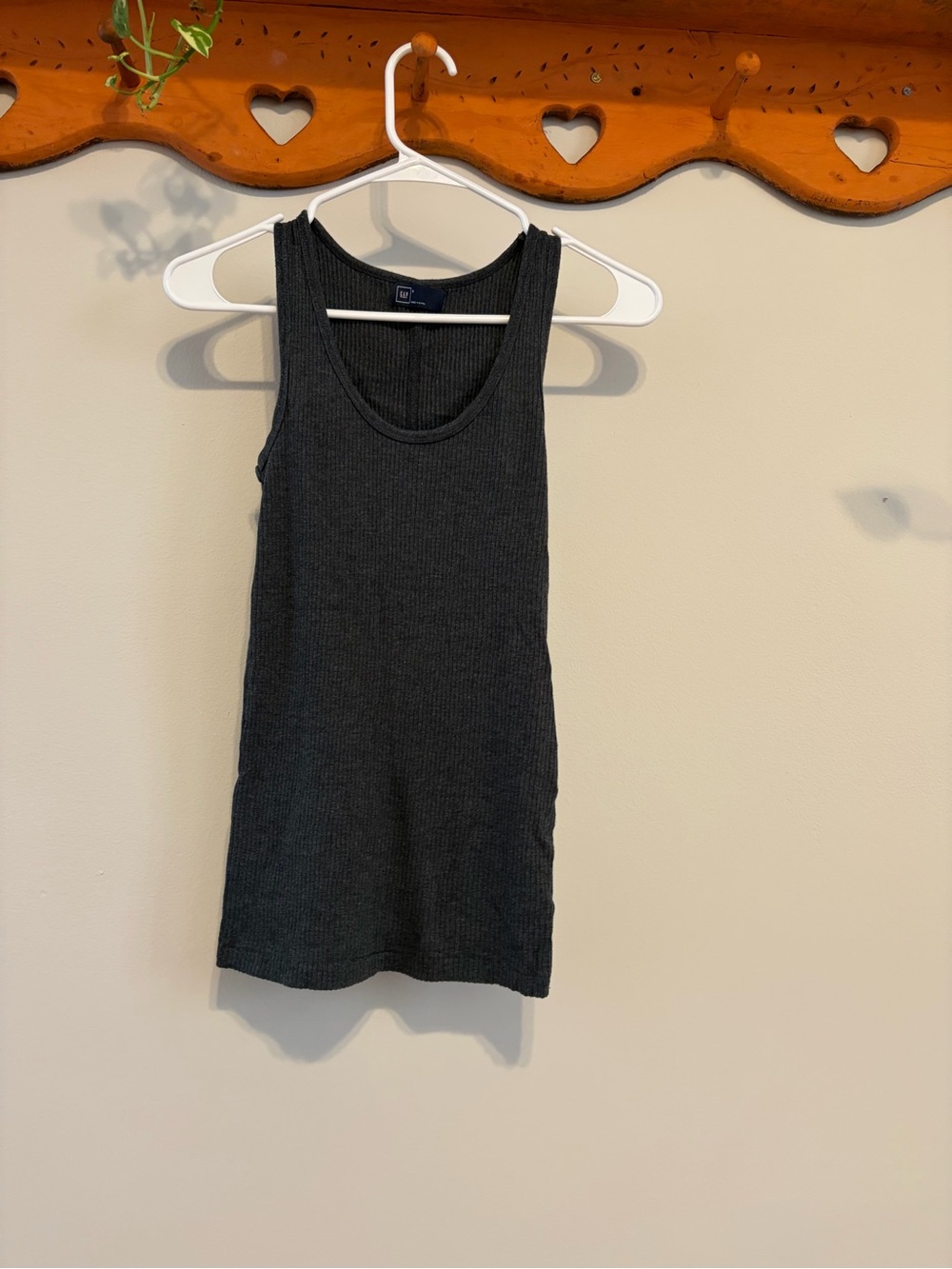 GAP Charcoal Ribbed Tank